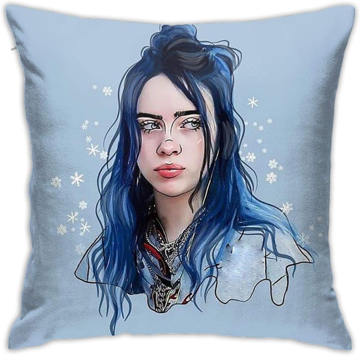 HHenry Billie Eilish Cotton Pillow Throw Cushion Cover Case 1818 Inch Home Decoration