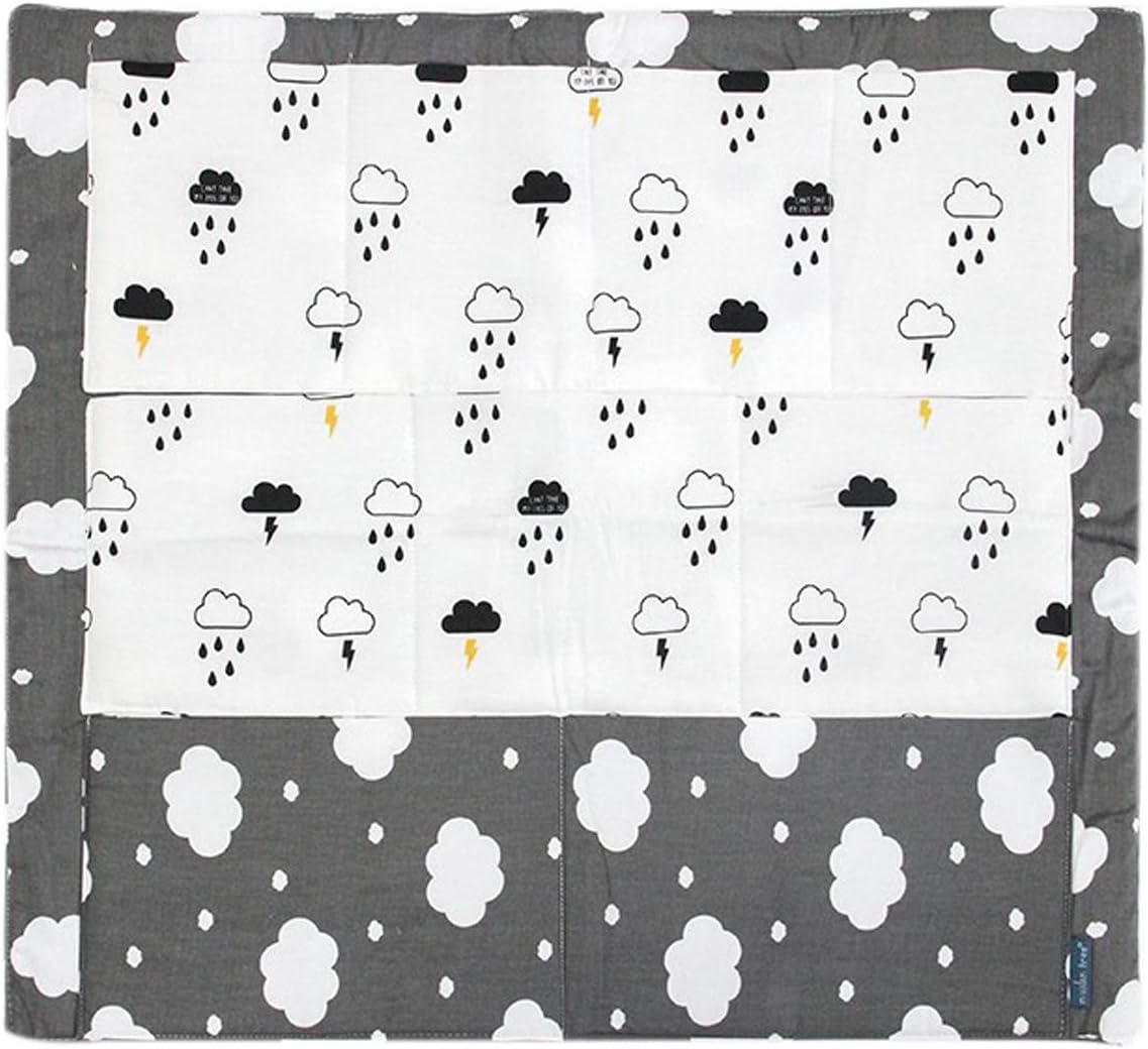 Bebe Sac Pochette De Rangement Pour Lit Bebe Table De Chevet En Coton Couleur 1 Elonglin Lit Suspendu Sac De Rangement Pratique Organisateurs De Lit Bebe Avec 9 Poches La Chambre De