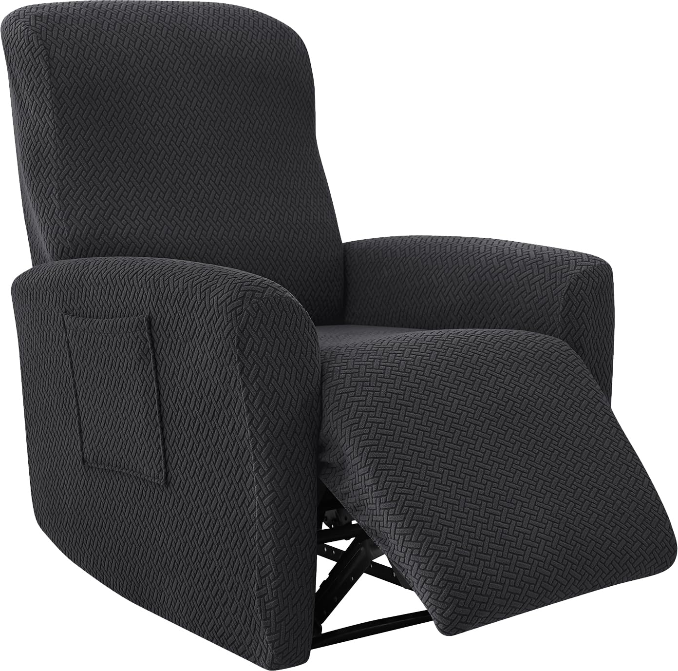 Photo 1 of FUANGUI Recliner Chair Covers 4-Pieces Small Recliner Cover for Recliner Chair, Non Slip Covers Washable Lazy Boy Recliner Slipcovers/Furniture Protector for Kids, Dog, Living Room, 01
