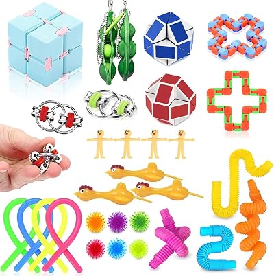 Nestling Fidget Toys Set 30Pcs Sensory Stress Relief Anxiety Squeeze Kids Adults