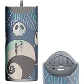 Disney Tim Burton’s The Nightmare Before Christmas Bluetooth Speaker- Jack and Sally Splashproof Wireless Speaker W/ 3 Hrs Playtime/SD Slot/FM Radio- Jack Skellington Gifts for Women, Men and All Fans