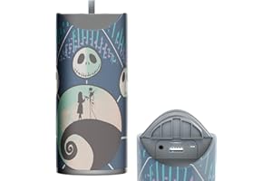 IJOY Disney Tim Burton’s The Nightmare Before Christmas Bluetooth Speaker- Jack and Sally Splashproof Wireless Speaker W/ 3 Hrs Playtime/SD Slot/FM Radio- Jack Skellington Gifts for Women, Men and All Fans