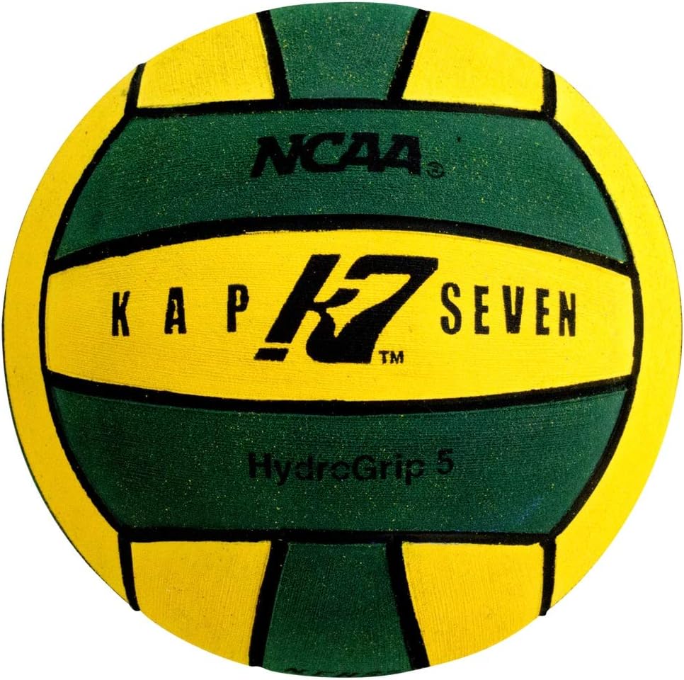 KAP7 Size 5 HydroGrip Water Polo Ball (NCAA and NFHS Official), Yellow/Green