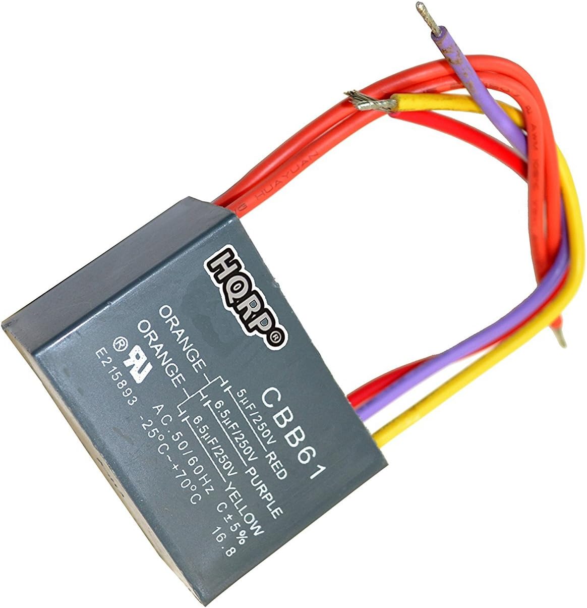 Amazon Com Hqrp Capacitor For Hampton Bay Ceiling Fan 5uf 6 5uf