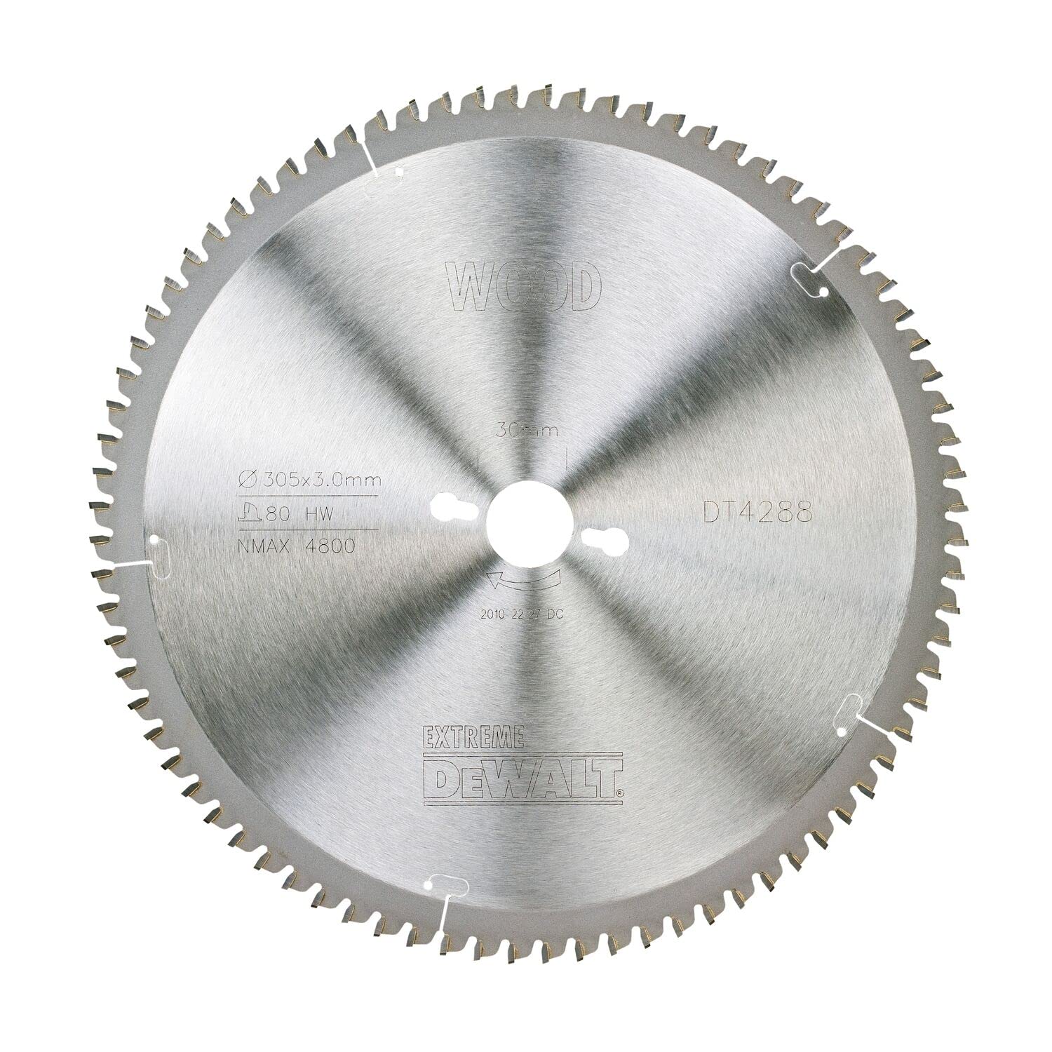 DeWalt Negative Rake Circular Saw Blade 305 X 30 X 80t