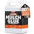 Mulch Glue for Landscaping, 1 Gallon Mulch Glue, Ready to Use Fast-Dry Non-Toxic, Strong Mulch Gravel Glue, Rock Glue, Mulch Glue for Garden, Mulch Glue Binder, Mulch Lock and Pea Gravel Stabilizer