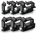 ovsor Truck Clamps Set of 6 Packs for Truck Camper, Truck Bed Clamps, Mounting Clamps for Dodge Ram 1500 2500 3500, F150, F250(6, Black)