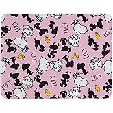 Let's Make Memories Personalized Peanuts All Over Snoopy Pattern Plush Blanket - Pink- 50x60