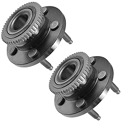 TRQ Front Wheel Hub Bearings Assembly Set