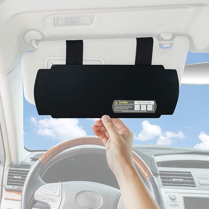 WANPOOL Car Visor Sunshade, Car Visor Antiglare Sunshade Extender for