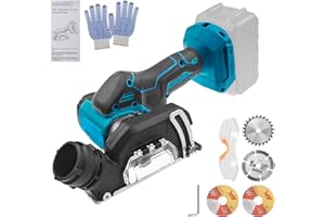Cordless Cut Off Tool Compatible with Makita 18V MAX Battery, Tile Cutter with 4pcs 3” Saw Blades for Soft Metal, Wood, Tile 