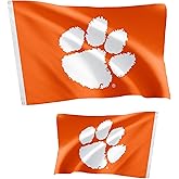 Desert Cactus Clemson University Flag Double Sided Tigers Banners 100% Polyester Indoor Outdoor 3x5 feet Flags (Double Sided - Flag A)