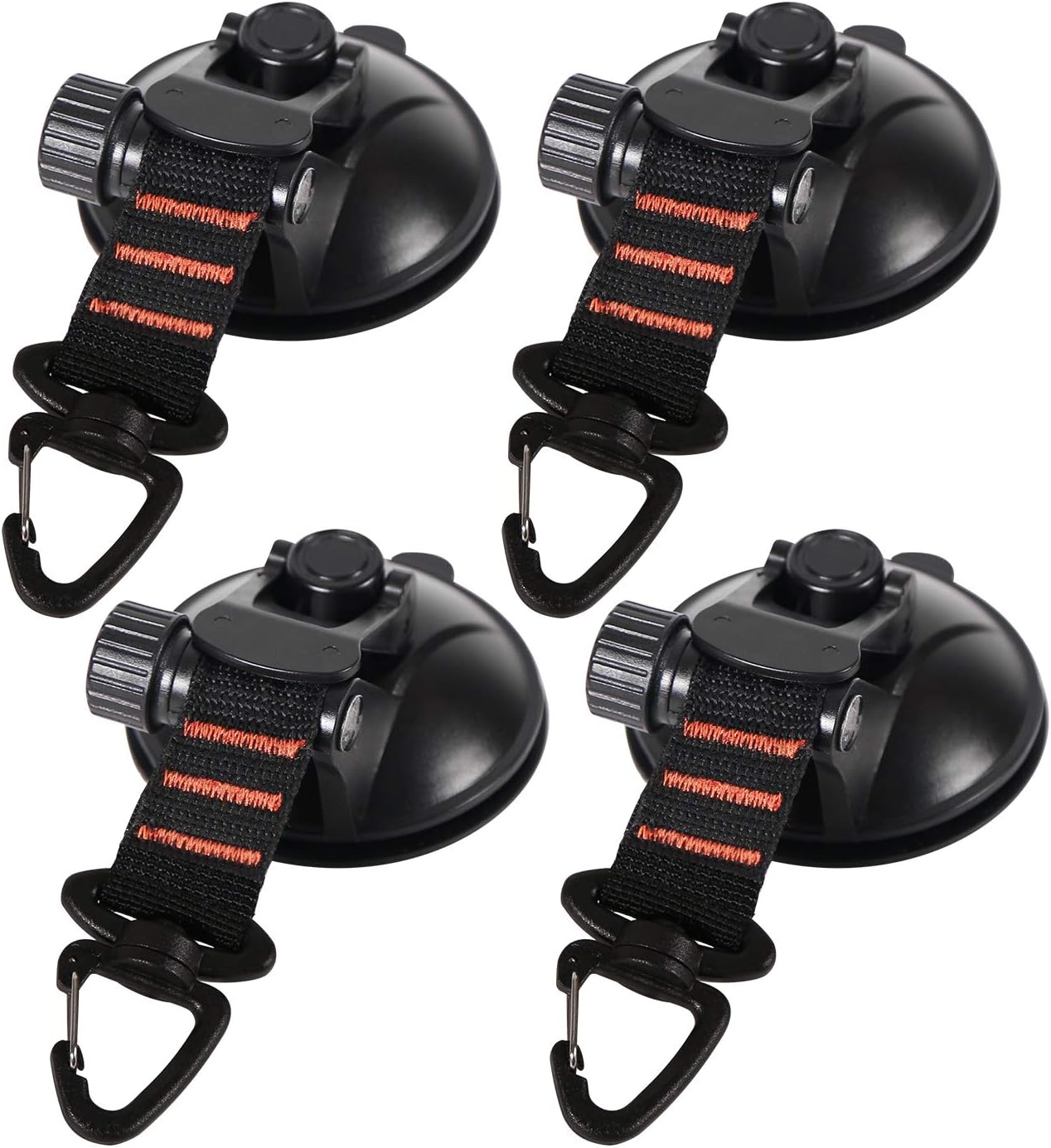 Amazon タープ 吸盤 フック 強力 車 テント用 カーサイド サンシェード 荷物締めつき 4個入り Redcamp A 吸盤 4個入り 吊りクランプ