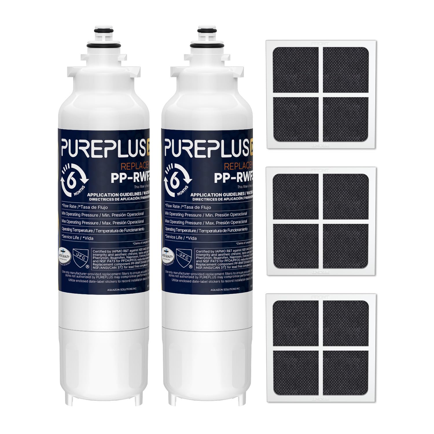 Photo 1 of **** ONLY 1 **** PUREPLUS LT800P NSF/ANSI 401, 53, 42 & NSF P473 Certified Certified Replacement for LG ADQ73613401, Kenmore 469490, 9490, ADQ73613402, ADQ736134, LSXS26326S LMXC23746S, LT120F, 2Pack