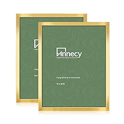 Annecy 11x14 Picture Frame Gold（2 Pack）, 11 x