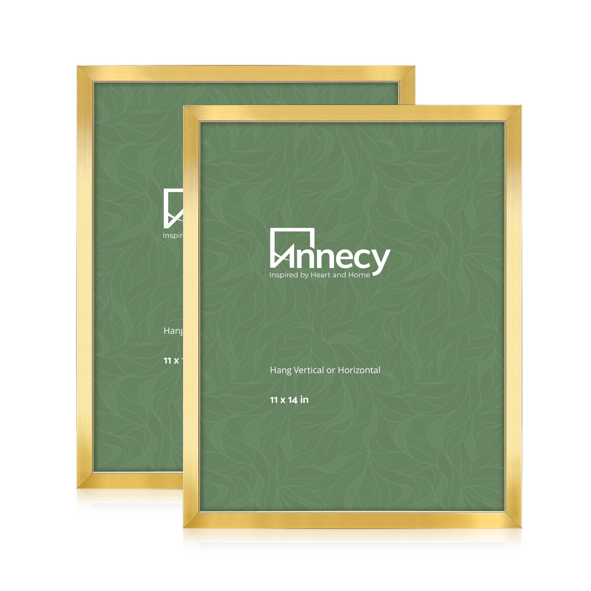 Annecy 11x14 Picture Frame Gold（2 Pack）, 11 x