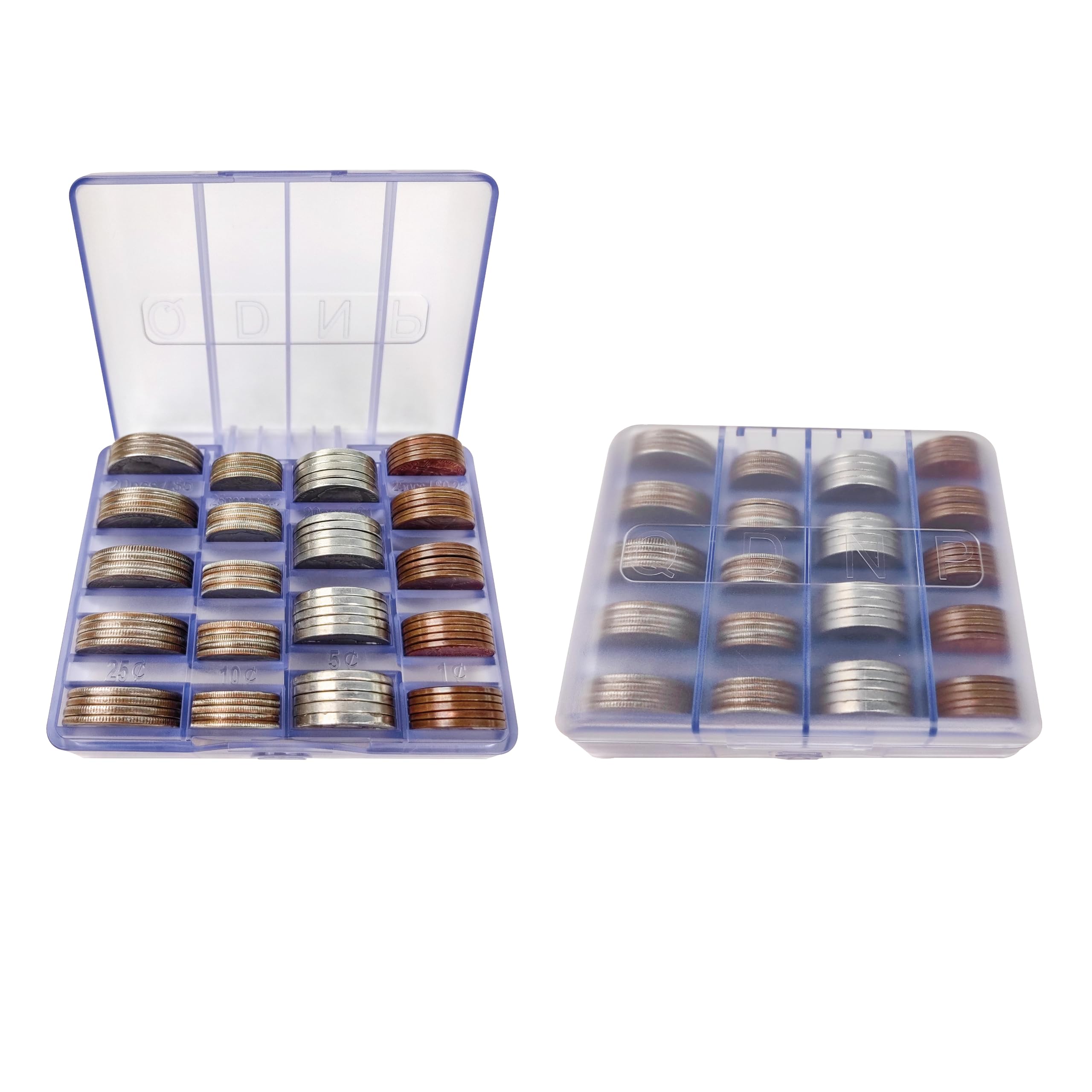 Kortkoin 2pcs Mini Coin Holder for Car, Coin