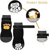 Zngou 2 Pairs Anti-Slip Dog Socks with Adjustable Strap Small/Medium Breathing view 4