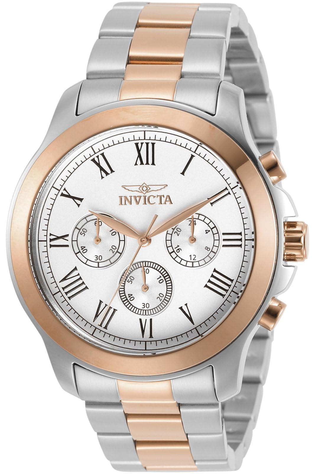 Invicta Specialty 21660 Men's Watch - Waterproof - Analogue - Quartz Movement - stainless steel with silver dial - 44mm