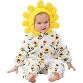 MICHLEY Baby Animal Costume for Kids Christmas Halloween Outfit One-Piece | Pajamas with Zipper, for Boys Girls, Romper Jumpsuit, 0-4T