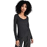 Vince Women's Long Sleeve Cozy Scoop Neck Top