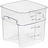 Cambro FreshPro 4Qt Food Storage Container in Clear for Industrial and Kitchen Use, Pantry Organization and Food Freshness