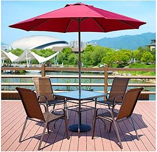 JFFFFWI Sombrilla para Patio Sombrilla para Exterior Resistente de 8.8