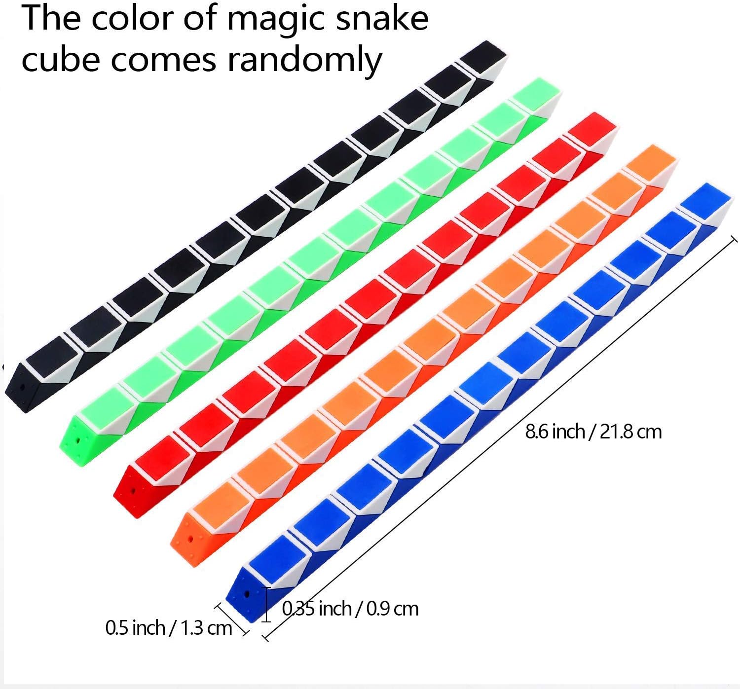 wohot Party Bag Fillers for Kids 24 Packs 24 Blocks Magic Snake Cube - Image 3