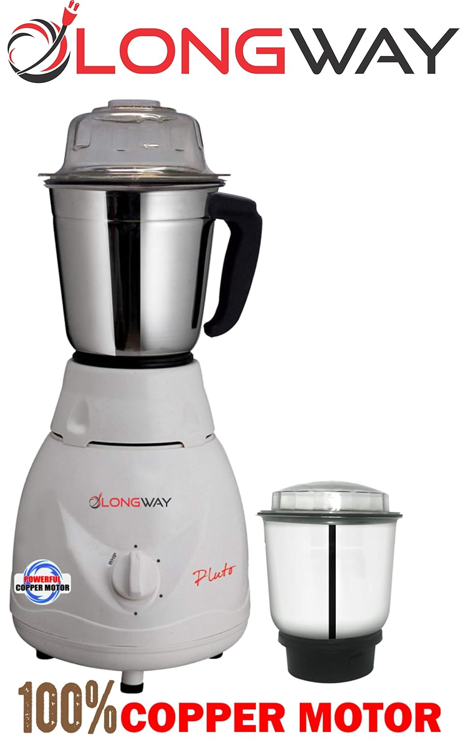 Mixer Grinder Powerful Copper Motor 525 WATT with 2 JAR – LONGWAY