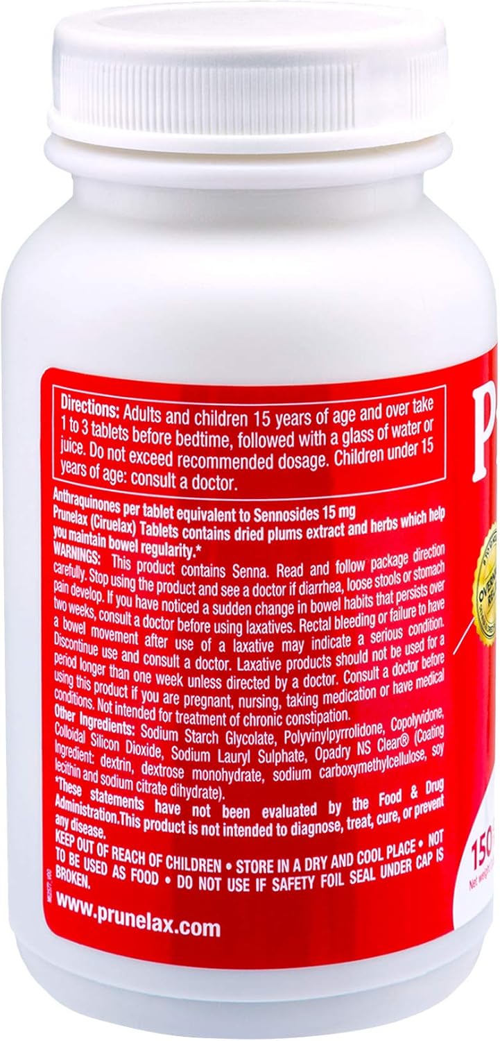Prunelax Tablets, 150 Count: Health & Personal Care