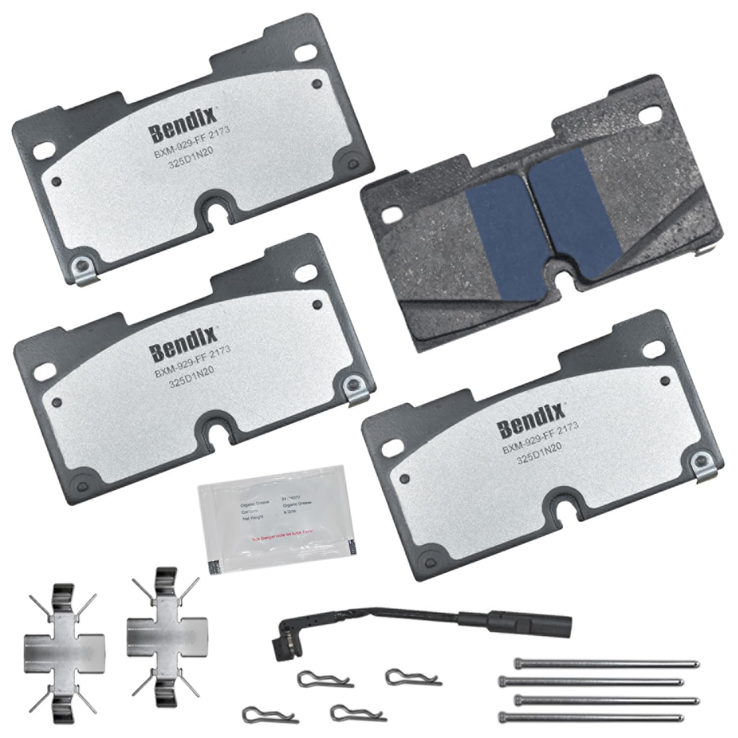 Photo 1 of Bendix Fleet Metlok MKD2173FM Semi-Metallic Front Brake Pads for Select Models Cadillac Escalade,ESV,Chevrolet Cheyenne,Silverado 1500,LTD,Suburban,Tahoe,GMC Sierra,Sierra 1500,Limited,Yukon,XL