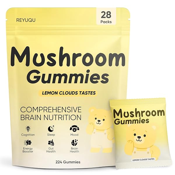 REYUQU LIONS MANE MUSHROOM GUMMIES – 10,000 MG...