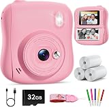 Hangrui Kids Camera Instant Print 14MP 1080P 32GB Card
