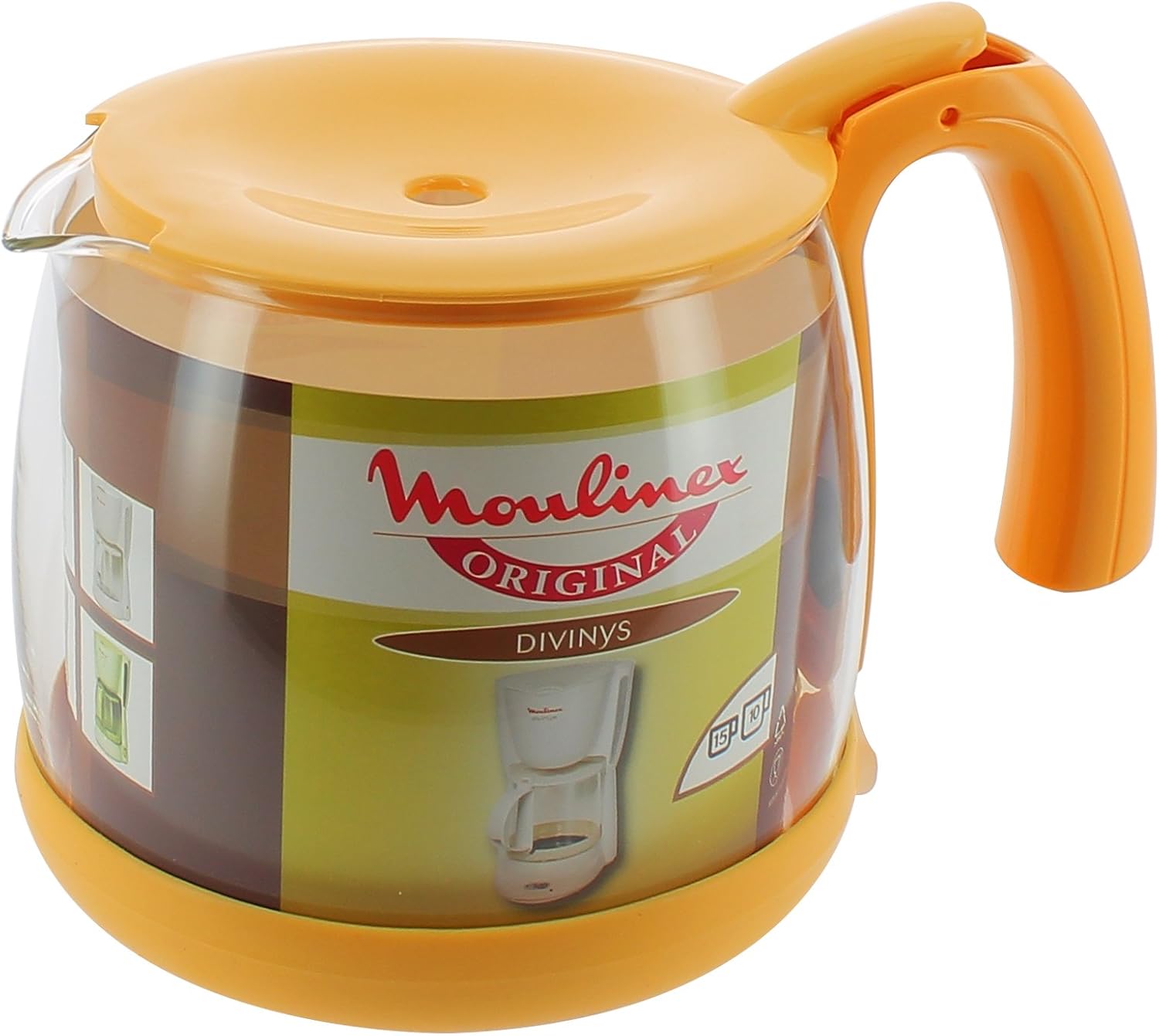 Moulinex A15B0E Divinys amarillo 15-taza cafetera: Amazon.es: Hogar