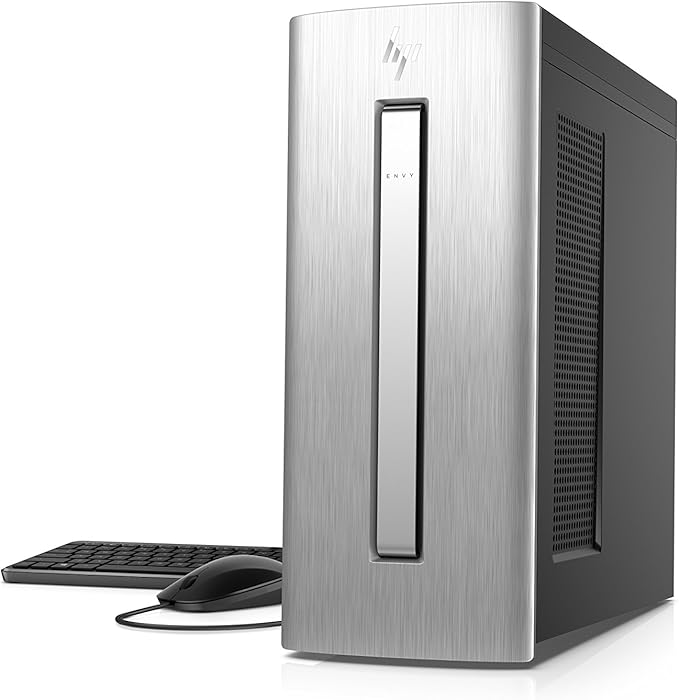 HP Envy Desktop Computer, AMD Ryzen 5 1400, AMD Radeon RX 580, 8GB RAM, 1TB Hard Drive, Windows