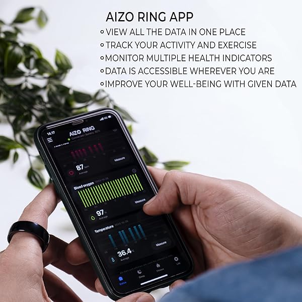 NORDIC PROSTORE SMART RING – SMART RINGS FOR MEN AND WOMEN – HEALTH TRACKER TO MONITOR FITNESS, SLEEP AND HEART RATE – FITNESS RING WITH 5-DAY BATTERY LIFE, 5ATM WATERPROOF, APP FOR IOS & ANDROID
