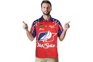 ISIDIOM Ricky Bobby Shirt Talladega Nights Short Sleeve Shirt Men's Short Sleeve Shirt