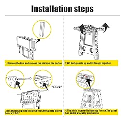 Delxo Folding Step Stool 17.5 Inch,Heavy Duty Step