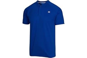 Three Sixty Six Collarless Golf Shirts for Men - Men’s Casual Dry Fit Short Sleeve Polo, Lightweight and Breathable