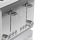 Swan Retro 4 Slice Toaster, Gray