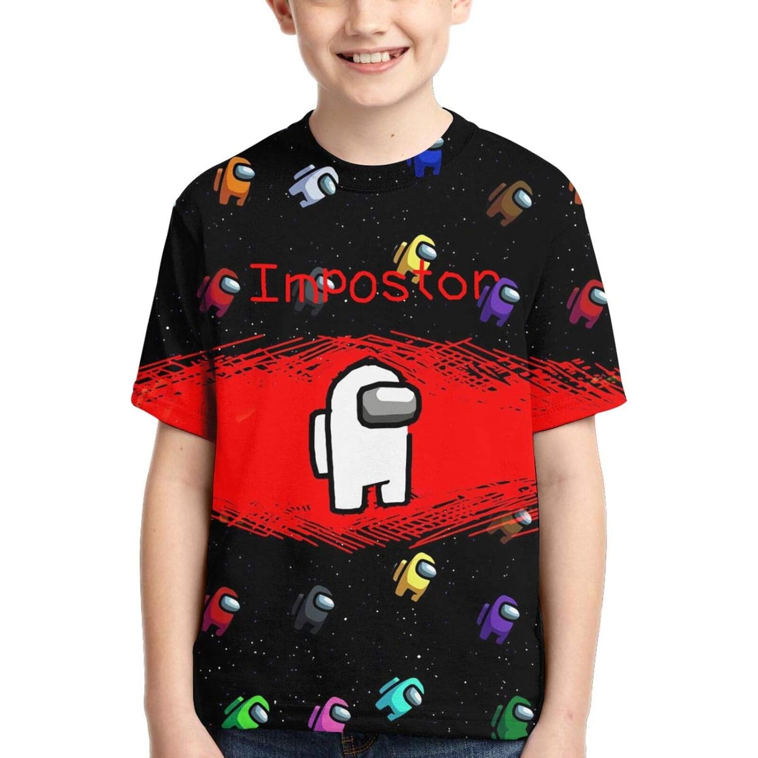 EICHITOO Funny Among Us Shirt Impostor Game T Shirts for Teen Boys 1S