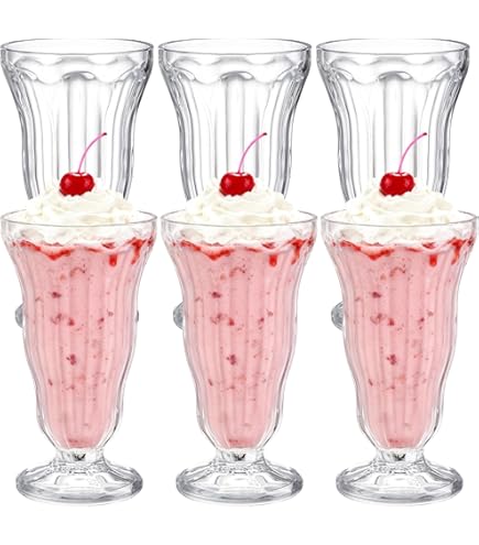 GET Shatterproof Banana Split Ice Cream Dish Set Of 4 - 9.5 / 8 Oz, BPA Free, Dishwasher Safe