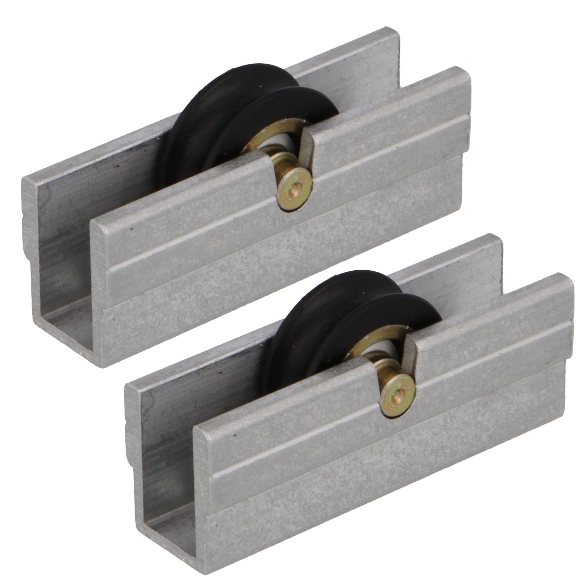 Amig - Sliding Window Roller - Set of 2 Units - Size 39 x 14 mm - Metal Housing and Ball Bearing - Designed for Sliding Windows - Aluminium - Mod. COR22