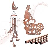 Gnomes Wind Chimes Outdoor Gnomes Gifts for Women/Men/Mom/Wife/Grandma Birthday Gifts Memorial Gift Metal WindChimes for Outside/Indoors, Lawn, Patio, Home, Porch, Yard Decor, Garden Decorations