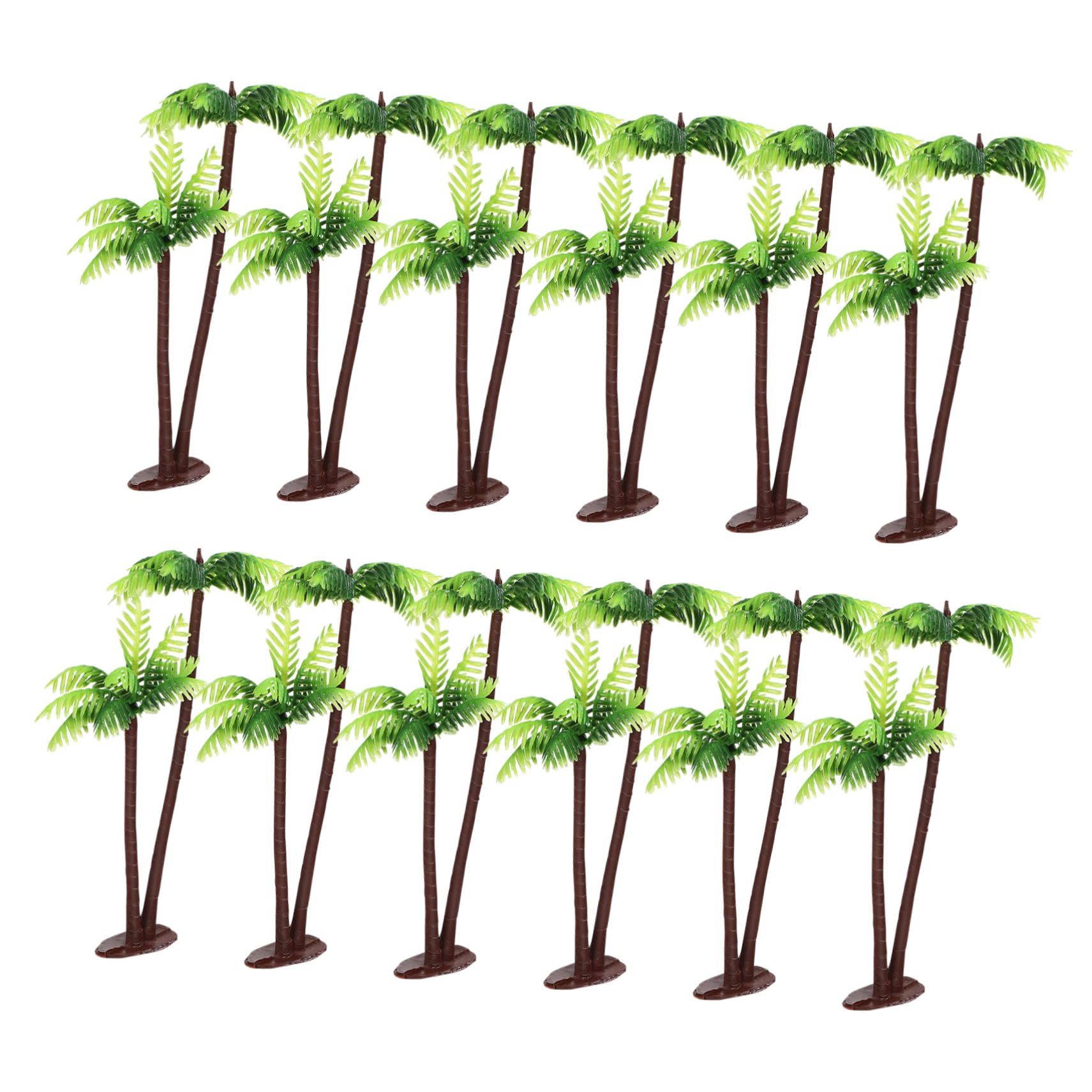 VALICLUD House Plants Artificial Plants Scale Model Trees Green Palm Tree Cupcake Topper Palm Tree Miniature Plant Micro Landscape Diy Decor Miniature Landscape Scenery House Plants Artificial Plants