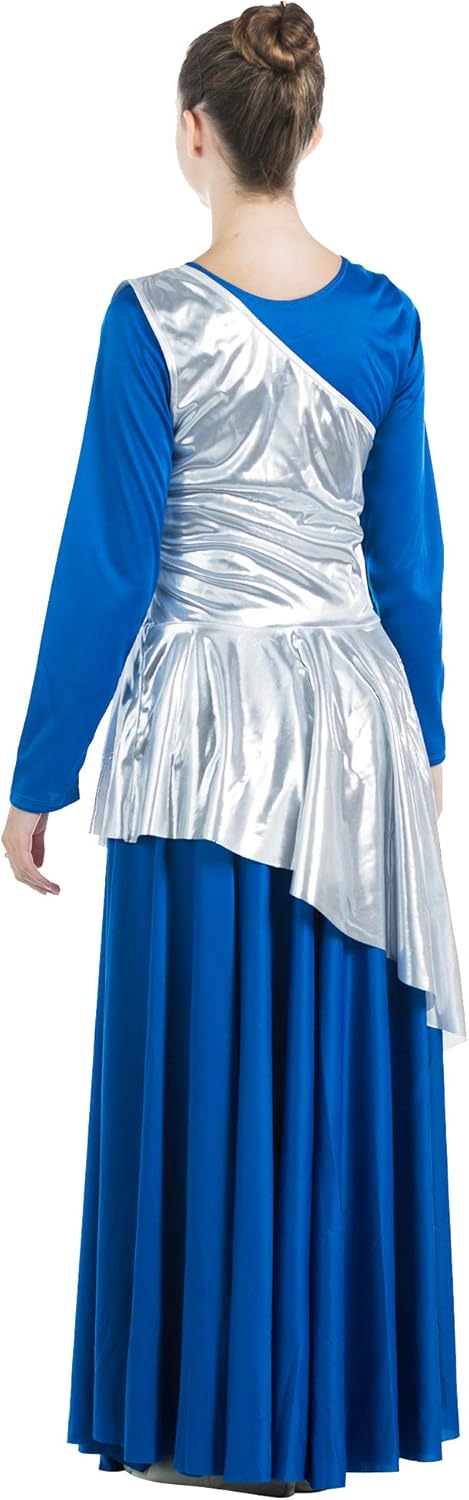Danzcue Women's Asymmetrical Praise Dance Tunic: Clothing