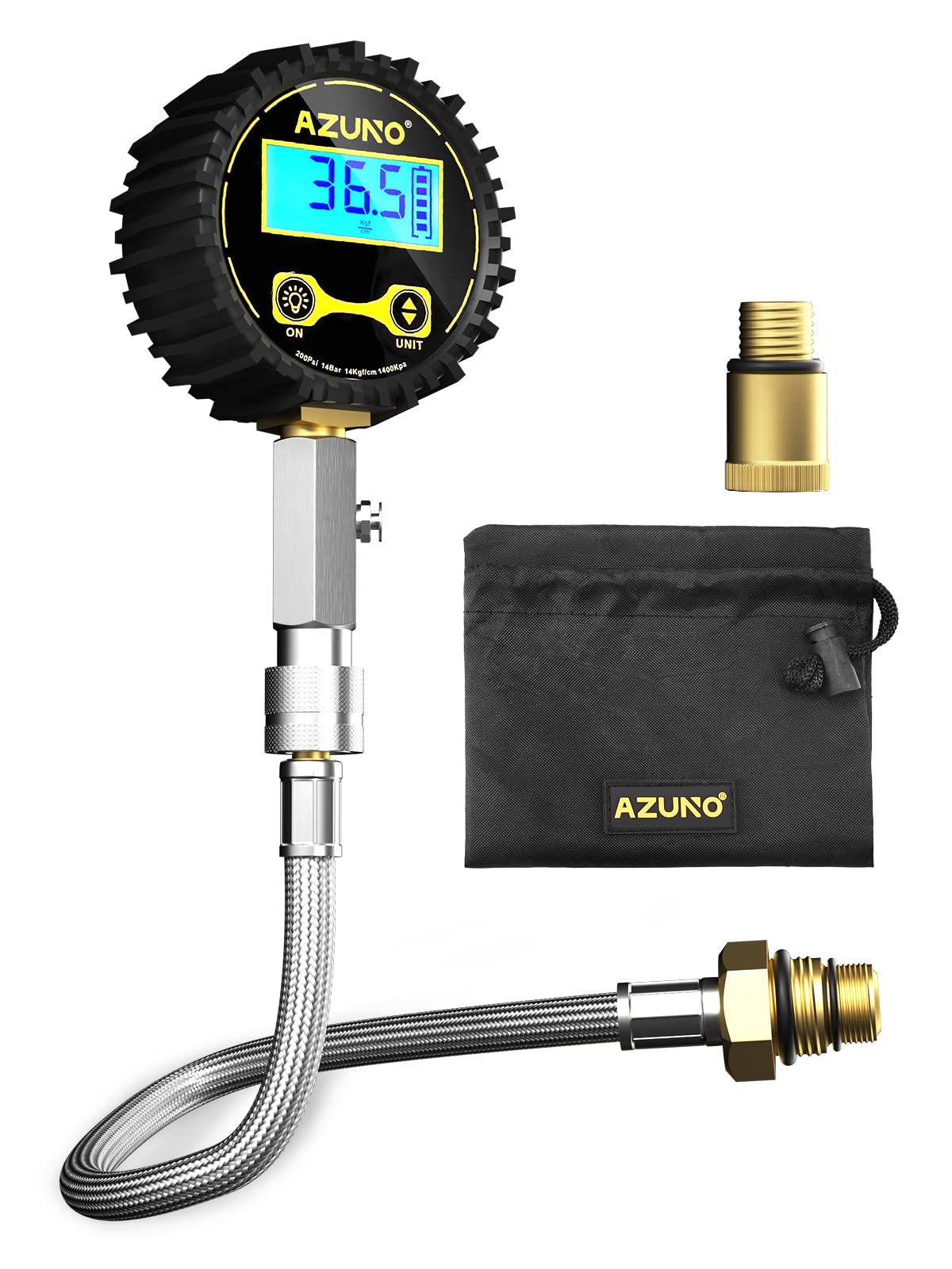Photo 1 of AZUNO Compression Tester Automotive, 200 PSI Digital Compression Tester Small Engine for Cars, Motorcycles, Boats, ATVs, UTVs, and Other Gasoline Engines