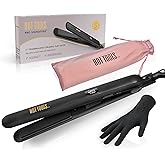 Hot Tools Pro Signature Ceramic + Tourmaline Flat Iron for Sleek Results, 1 Inch Plates