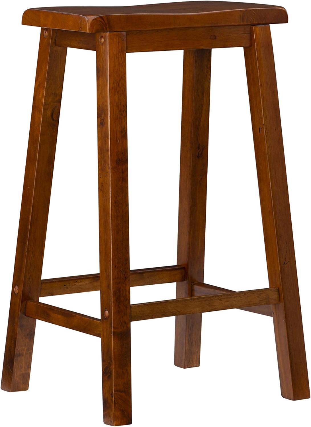 Powell Furniture Bar Stool, 29", Honey Brown