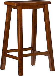 Powell Furniture Bar Stool, 29", Honey Brown